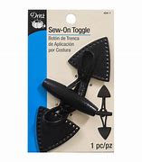 Dritz Sew On Toggle Black #454-1 